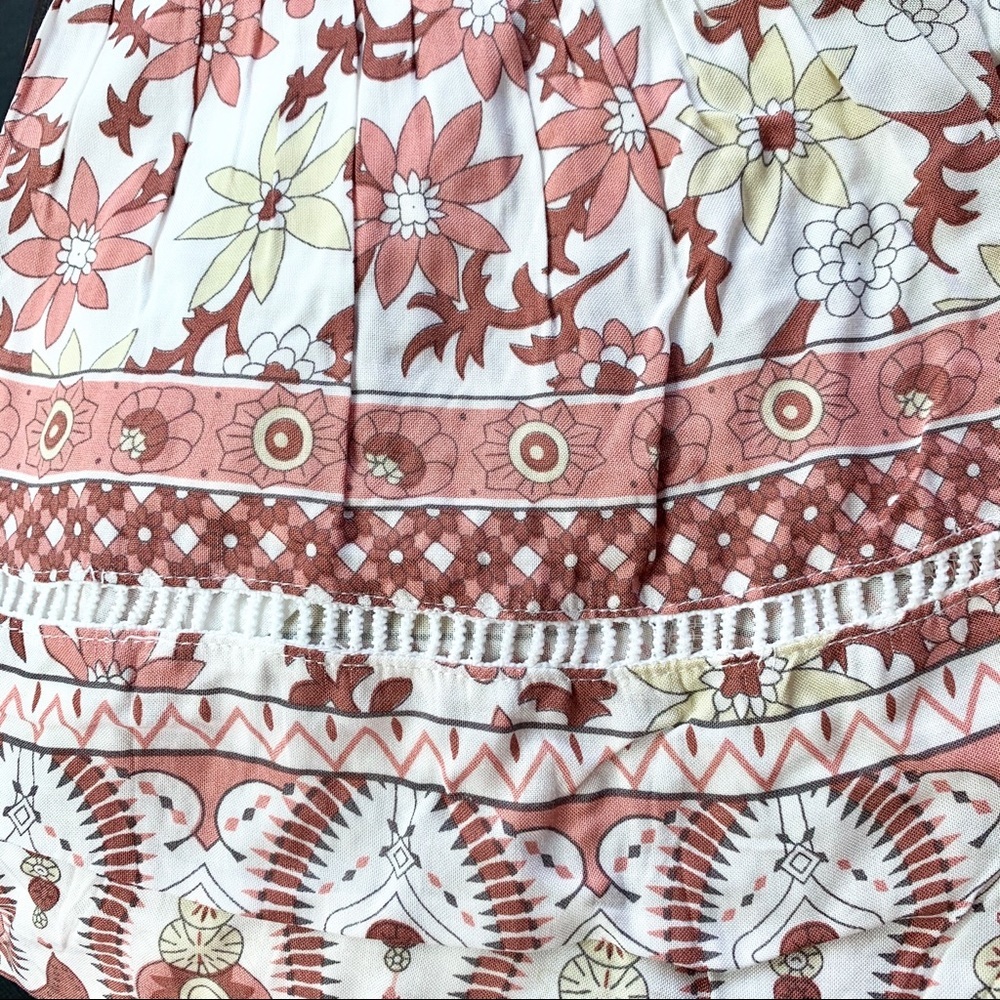 Boho Pink Floral Dress - Picture 8 of 9